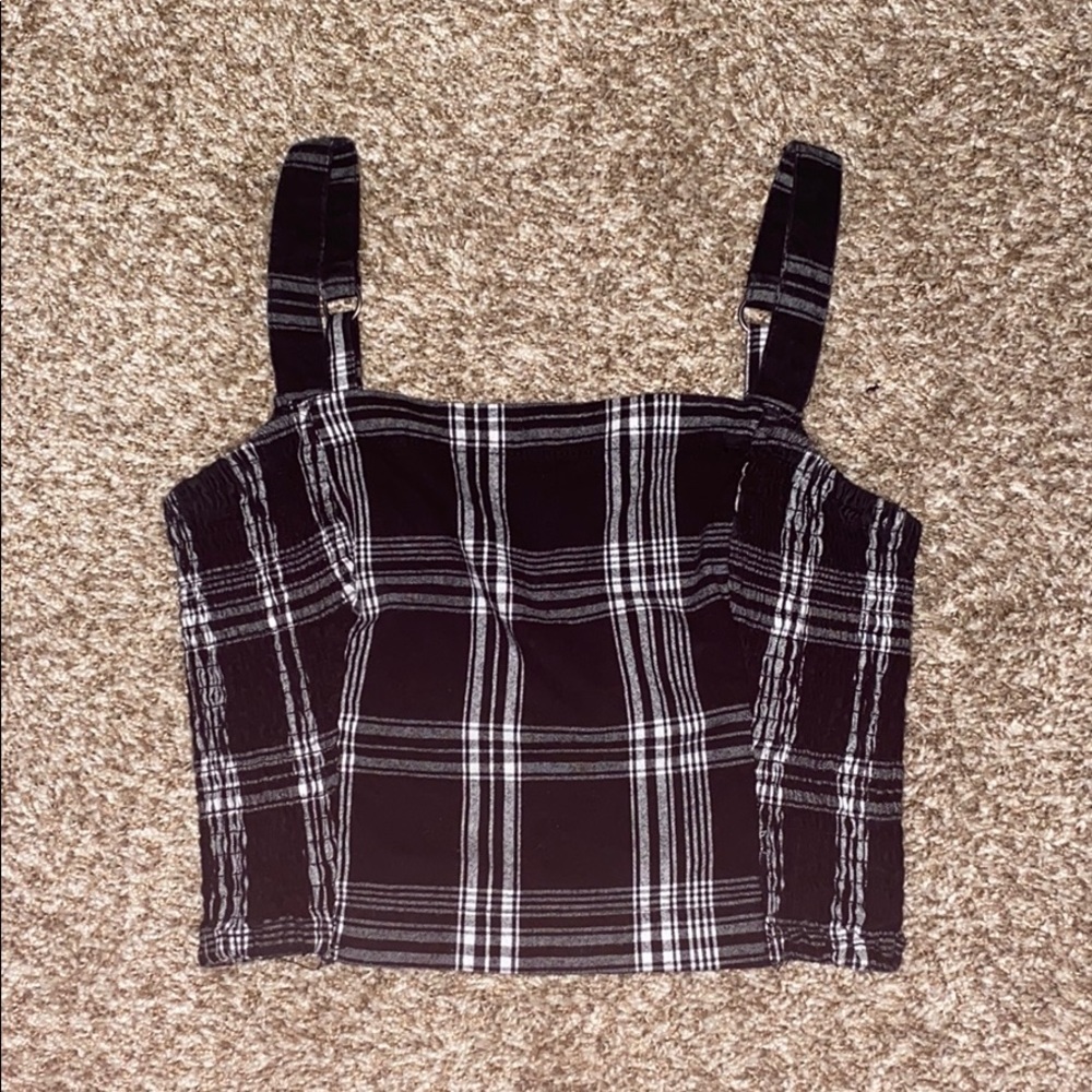 Hollister Square Neck Cropped Tank
